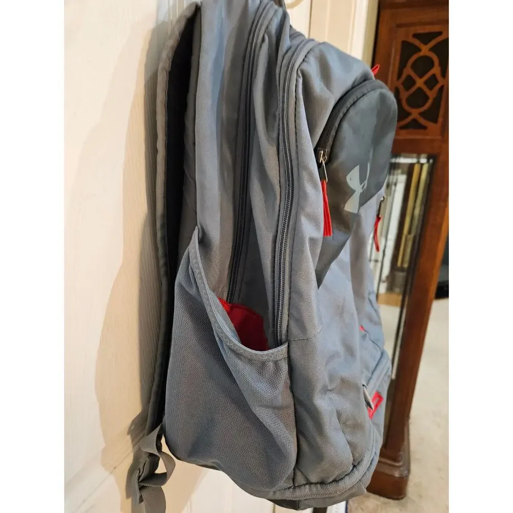 Under Armour Storm Back Pack Gray Red PreOwned